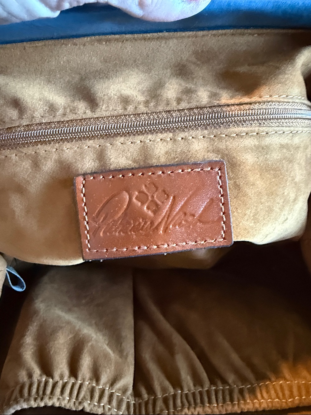 Patricia Nash all leather tooled blue - Picture 5 of 5